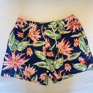 NWOT Ralph Lauren Men’s Floral Swim Trunks Shorts Polo XXL Blue